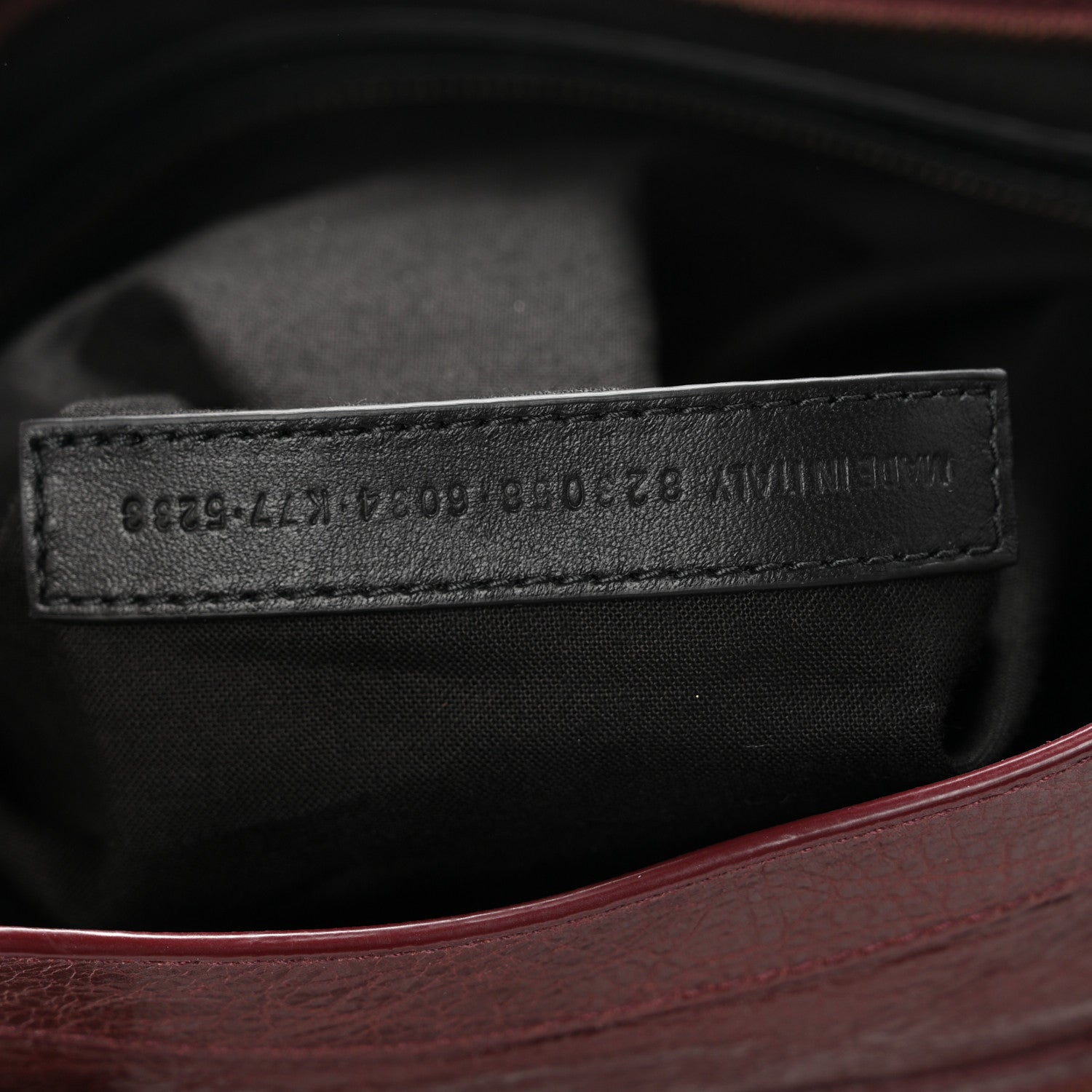 Balenciaga Agneau Lambskin  Classic Hardware Medium Le City Dark Burgundy 7 of 10
