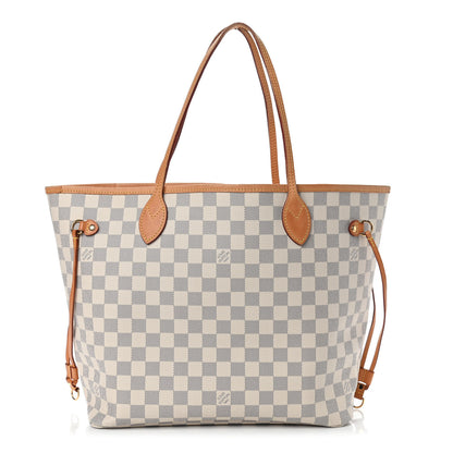 Louis Vuitton Damier Azur Neo Neverfull MM Rose Ballerine 3 of 12