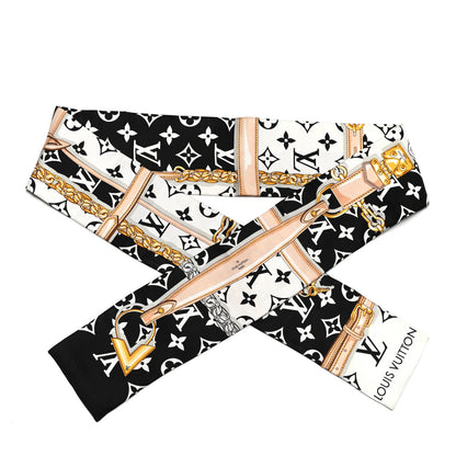 Louis Vuitton Silk Monogram Confidential Bandeau Black 1 of 4