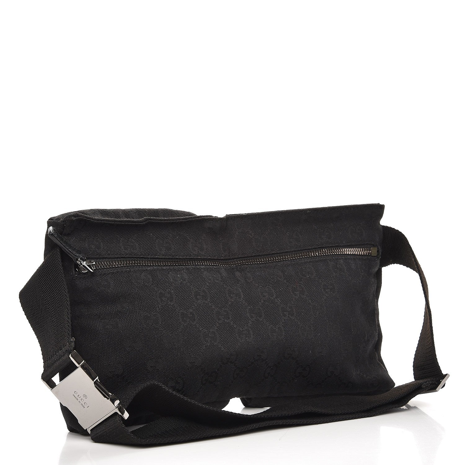 Gucci GG Monogram Double Pocket Belt Bag Black 3 of 8