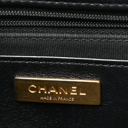 Chanel Shiny Lambskin Quilted Small Single Flap Black 6 of 10