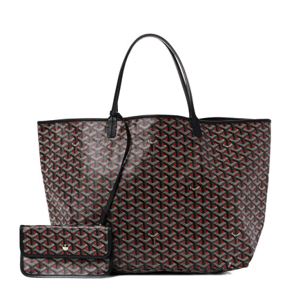 Goyard Goyardine Saint Louis Claire Voie GM Black Red 1 of 8