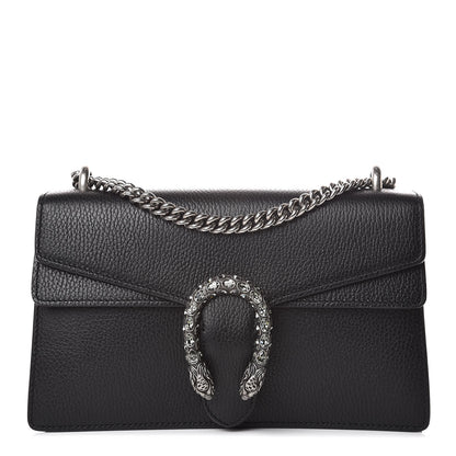 Gucci Pebbled Calfskin Small Dionysus Shoulder Bag Black 1 of 11