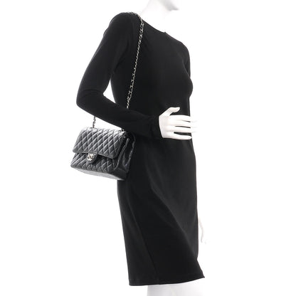 Chanel Caviar Quilted Medium Double Flap Black 2 of 8