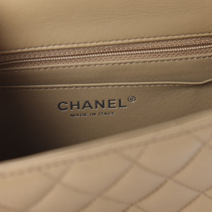 Chanel Lambskin Quilted Mini Square Flap Beige 8 of 11
