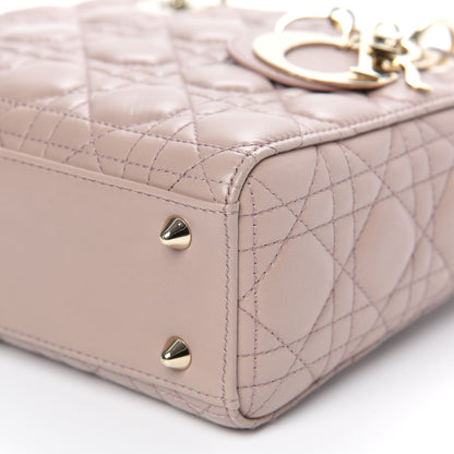 Christian Dior Lambskin Cannage Small Lucky Badges My Lady Dior Taupe 9 of 11