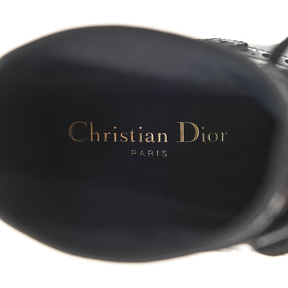Christian Dior Calfskin Tartan D-Order Low Boot 39 Black White 7 of 8