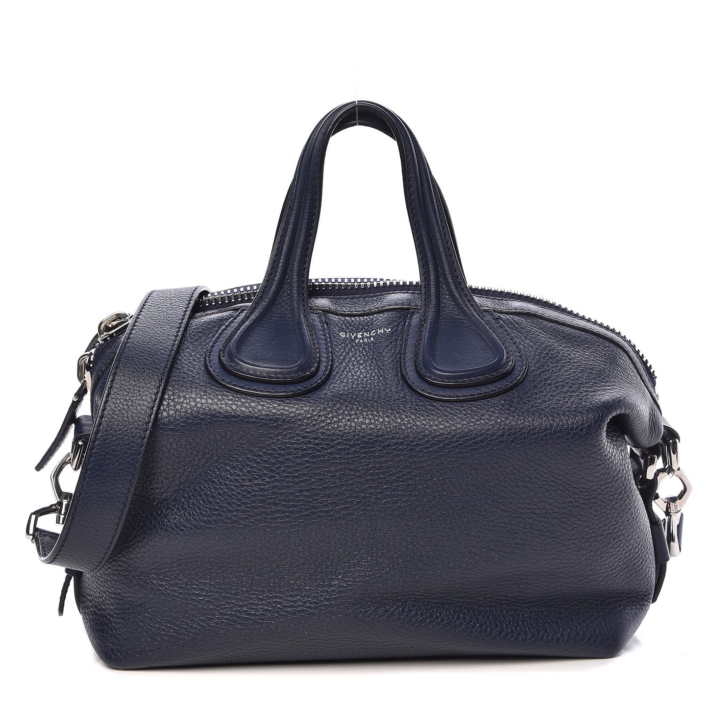 Pebbled Calfskin Small Nightingale Navy