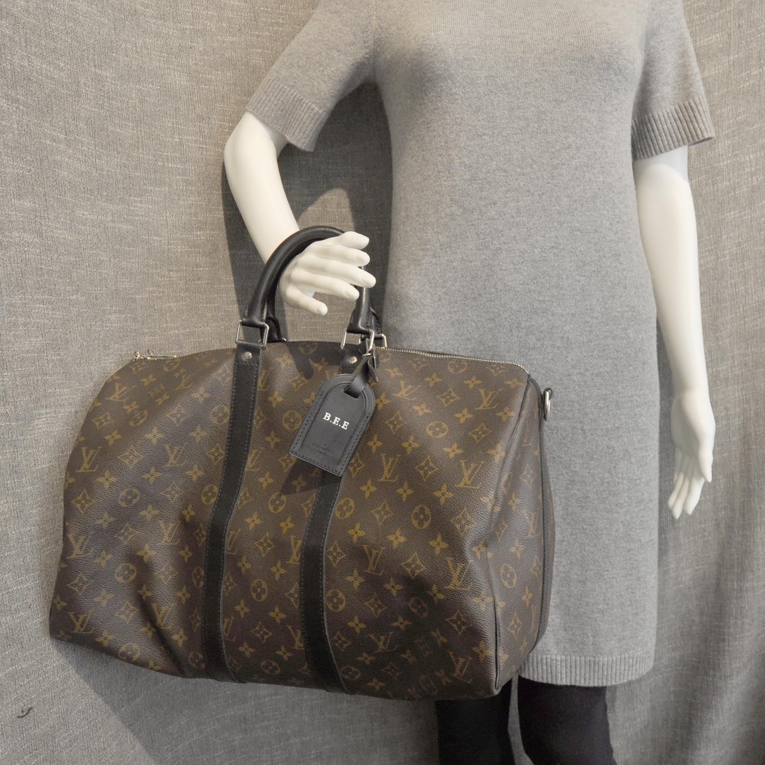 Louis Vuitton Monogram Macassar Keepall 45 9 of 9
