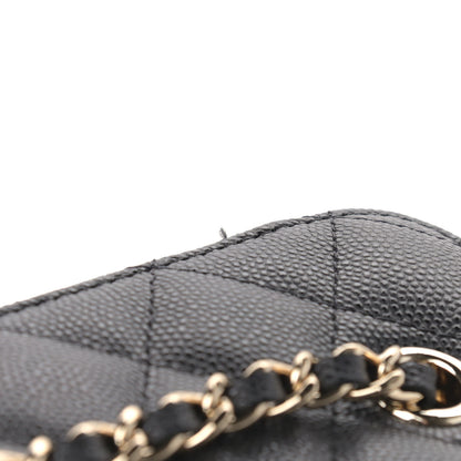 Chanel Caviar Quilted Small Vanity Case With Chain Black 10 of 10