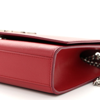 Saint Laurent Grain De Poudre Medium Monogram Kate Satchel New Lipstick 10 of 10