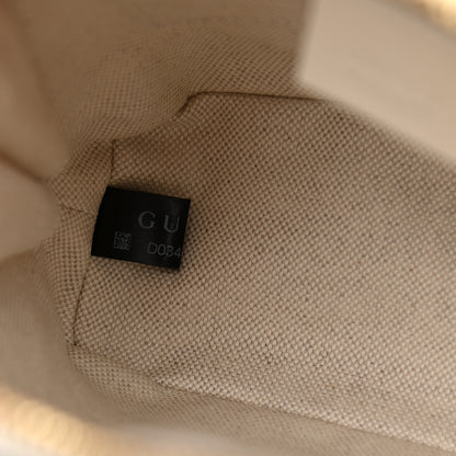 Gucci GG Supreme Monogram Azalea Calfskin Mini Horsebit 1955 Top Handle Bag Beige Ebony Mystic White 8 of 13