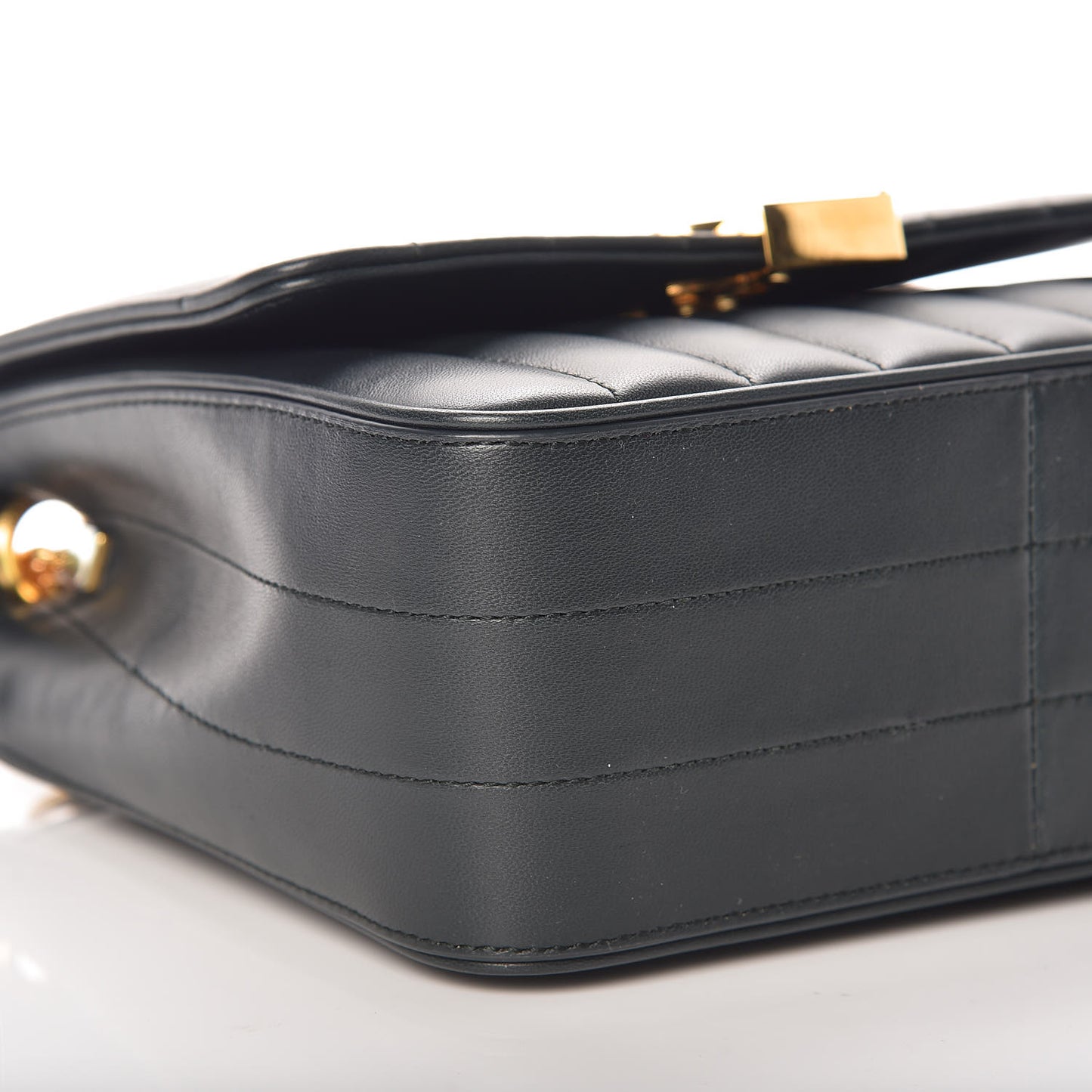 Lambskin Matelasse Monogram Medium Vicky Chain Bag Algae