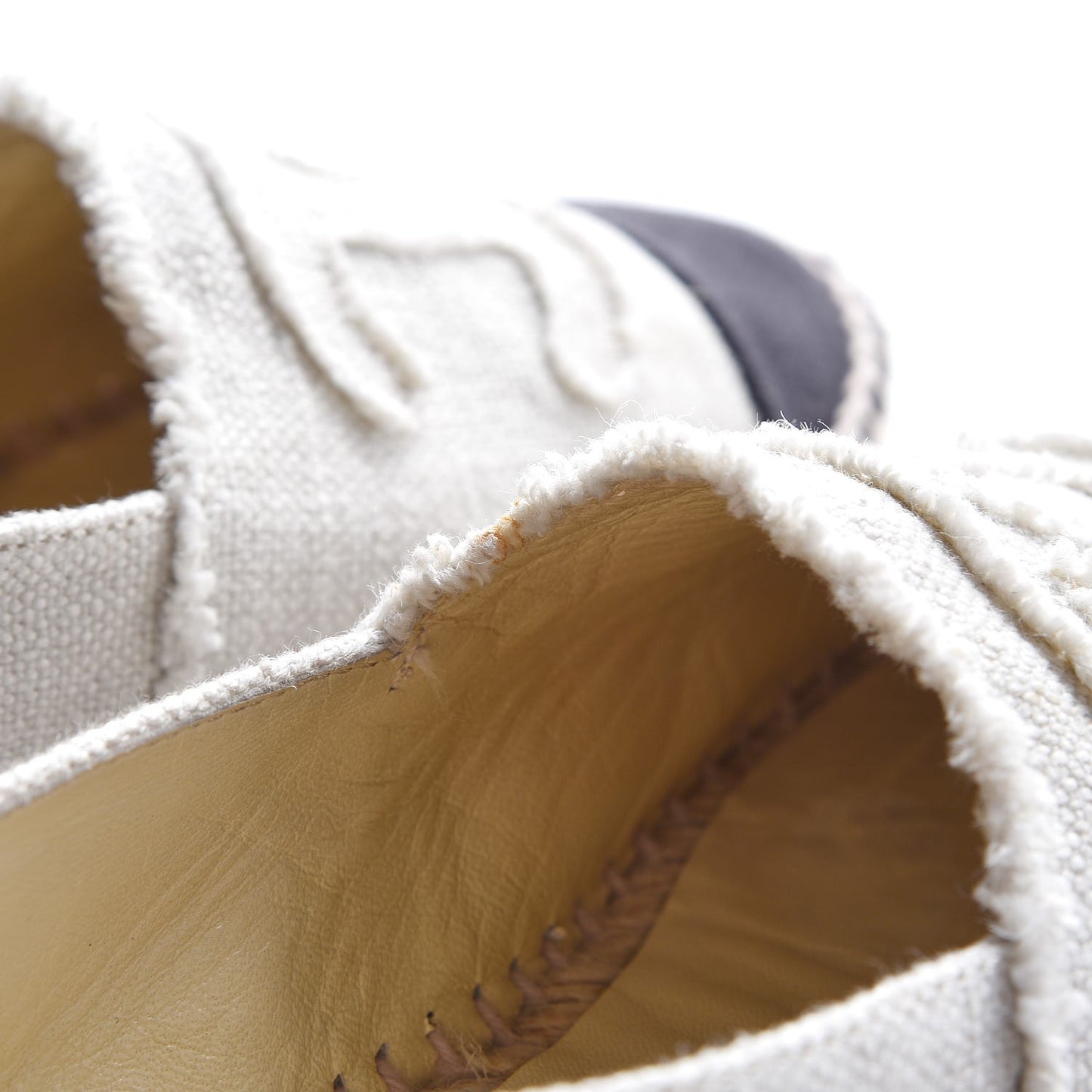 Linen CC Espadrilles 39 Beige Black