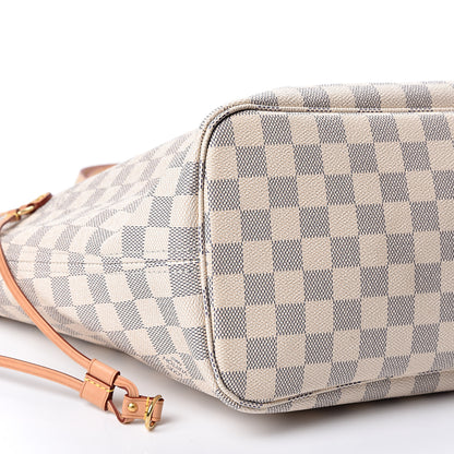Louis Vuitton Damier Azur Neo Neverfull MM Rose Ballerine 7 of 8