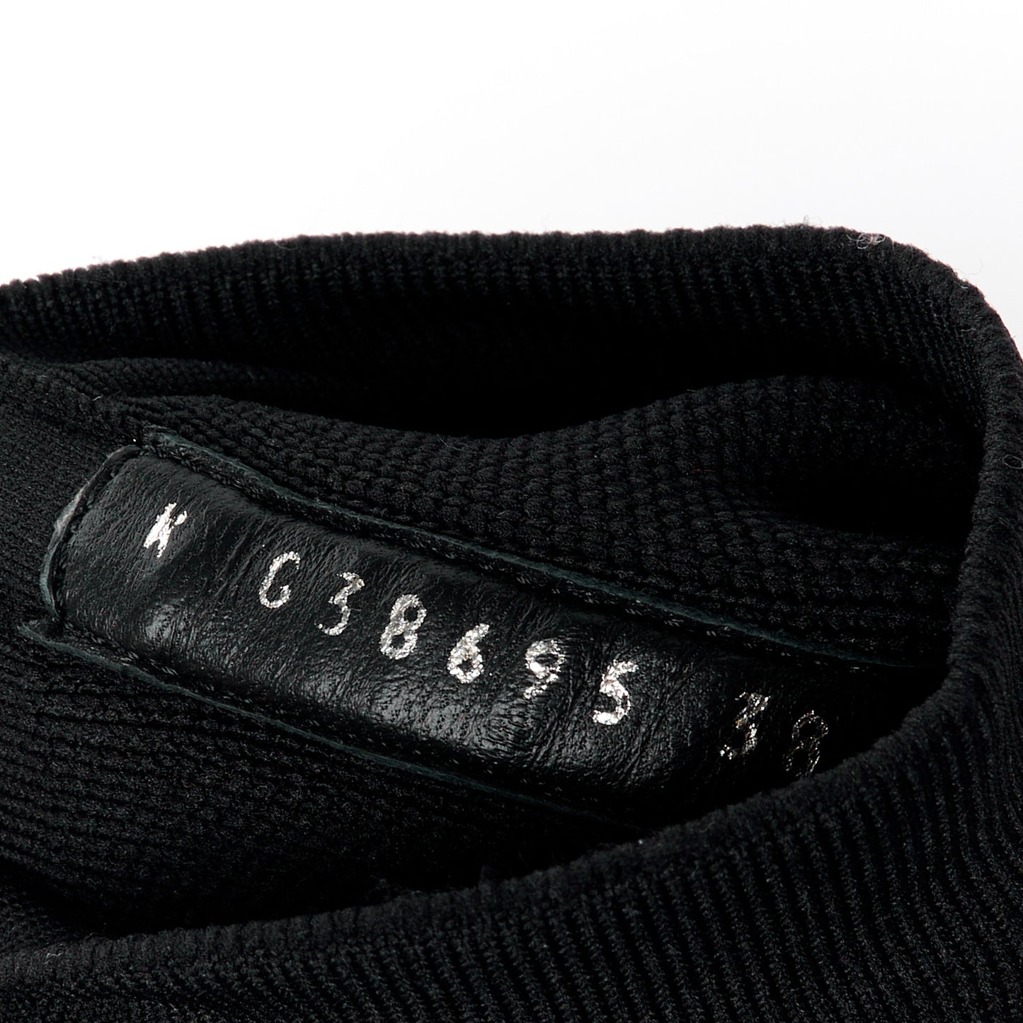 Sequin Knit Velcro Dad Sandals 38 Black