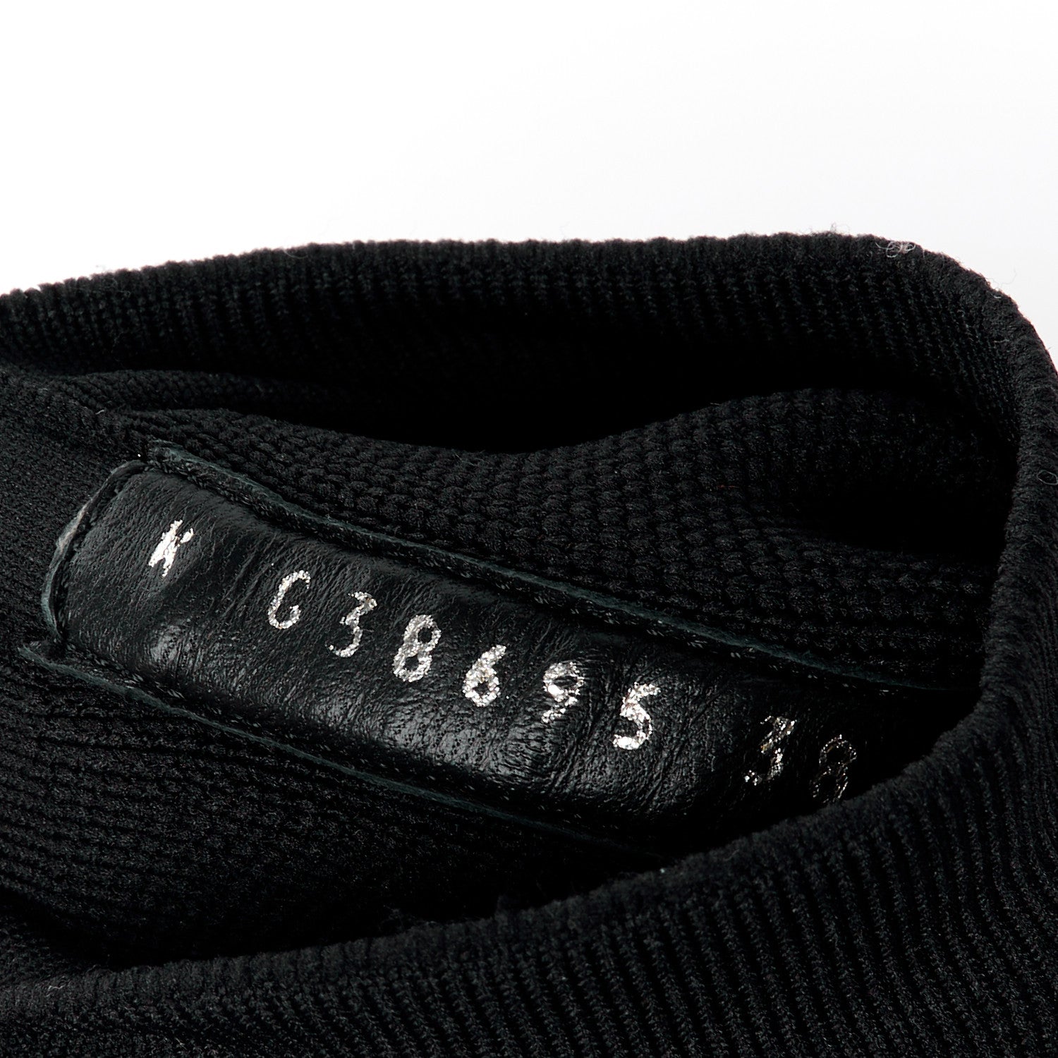 Chanel Sequin Knit Velcro Dad Sandals 38 Black 9 of 12