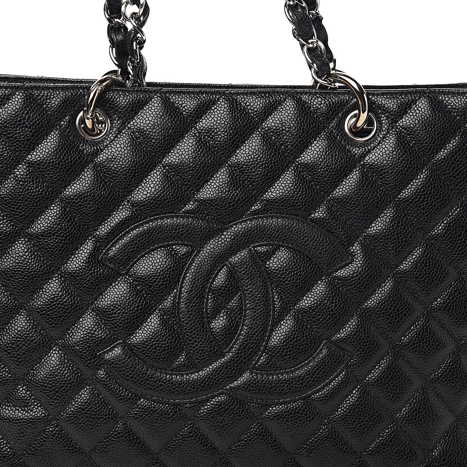 Chanel Caviar Quilted Grand Shopping Tote GST Black 9 of 9