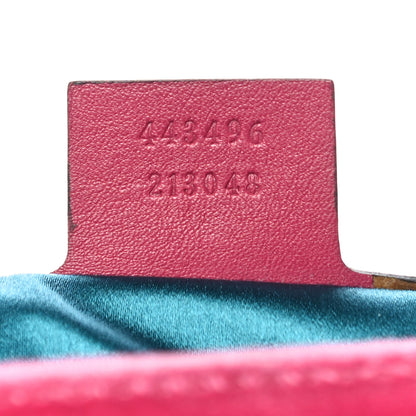 Gucci Velvet Matelasse Blind for Love Embroidered Medium GG Marmont Shoulder Bag Light Raspberry Rose Multicolor 7 of 10