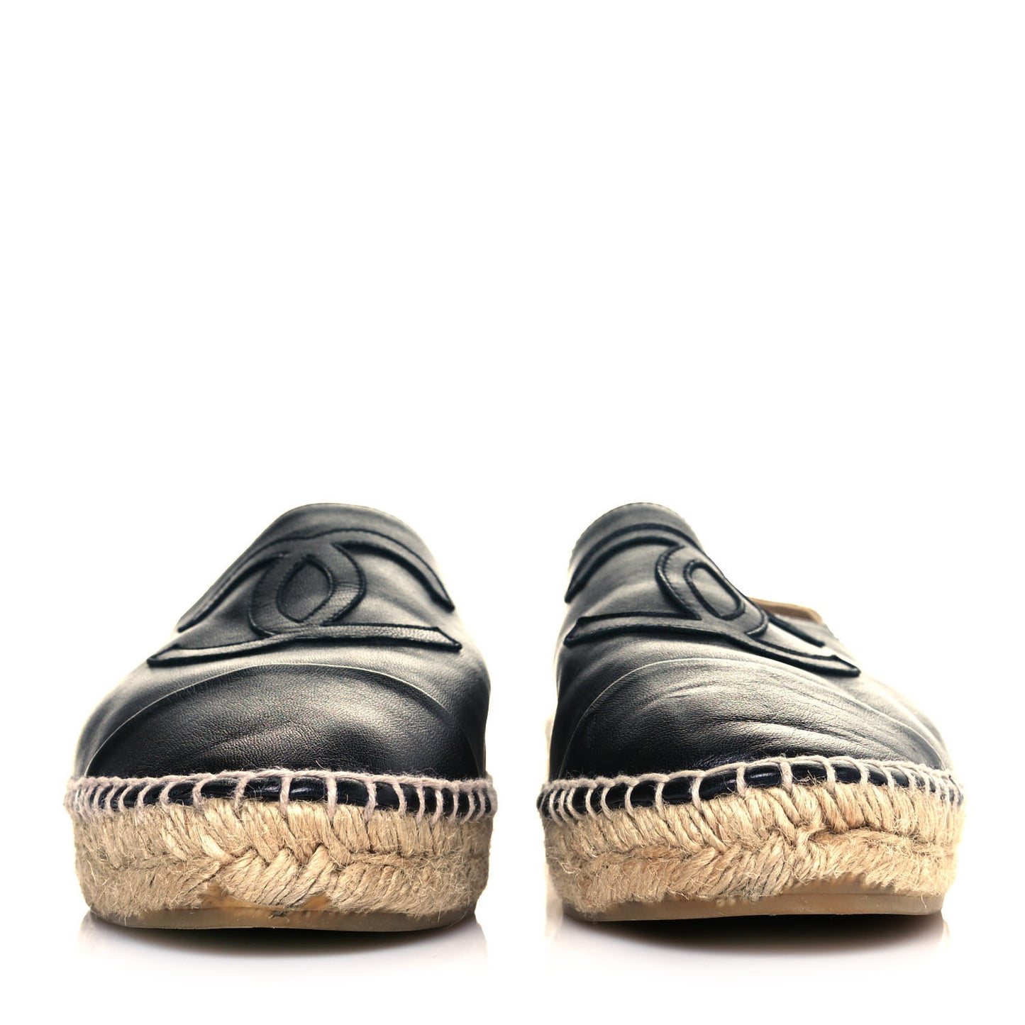 Lambskin CC Espadrilles 39 Black