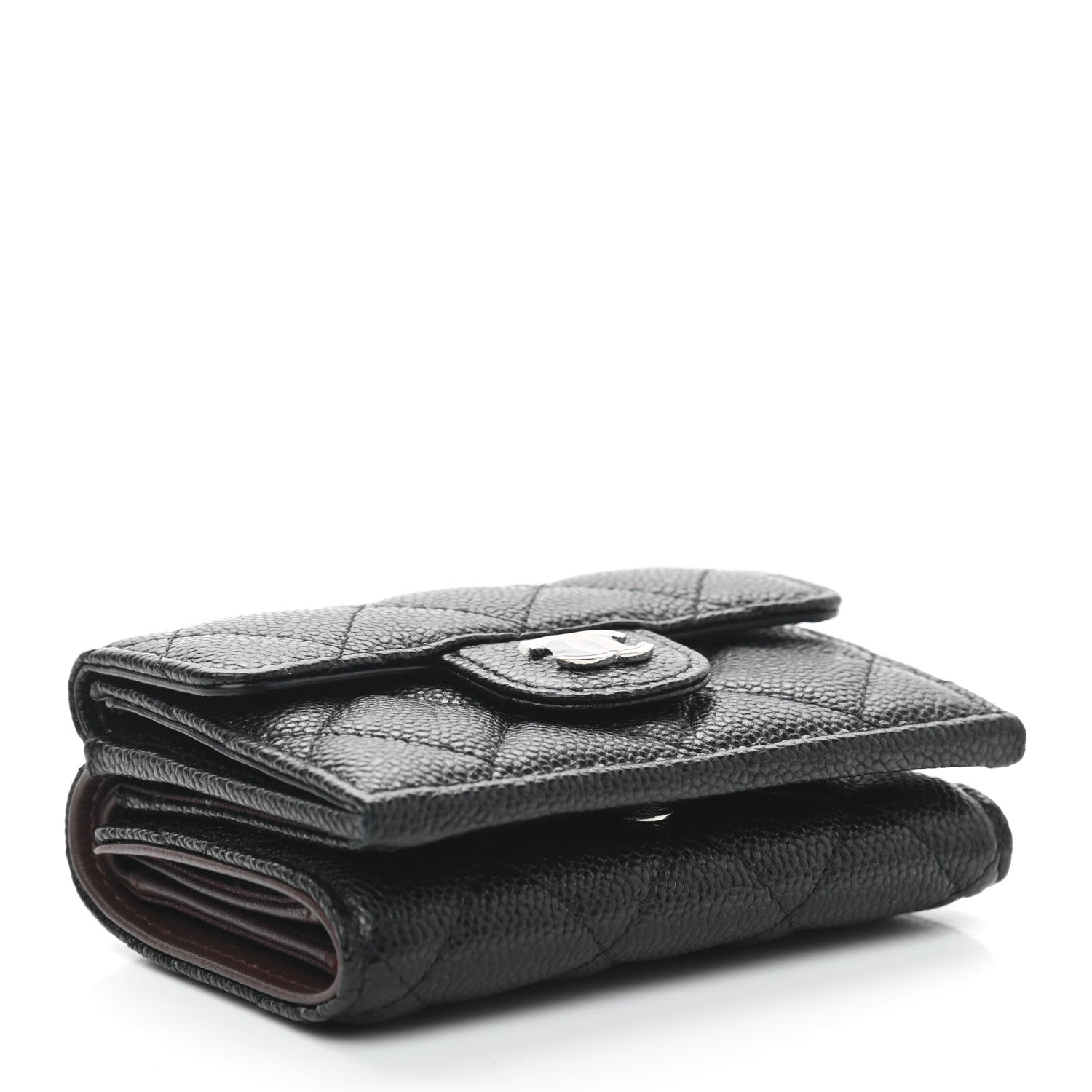Chanel Caviar Quilted Double Flap Wallet Black 4 of 7