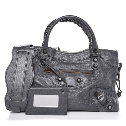 Balenciaga Agneau Classic Hardware Mini City Gris Tarmac 1 of 8
