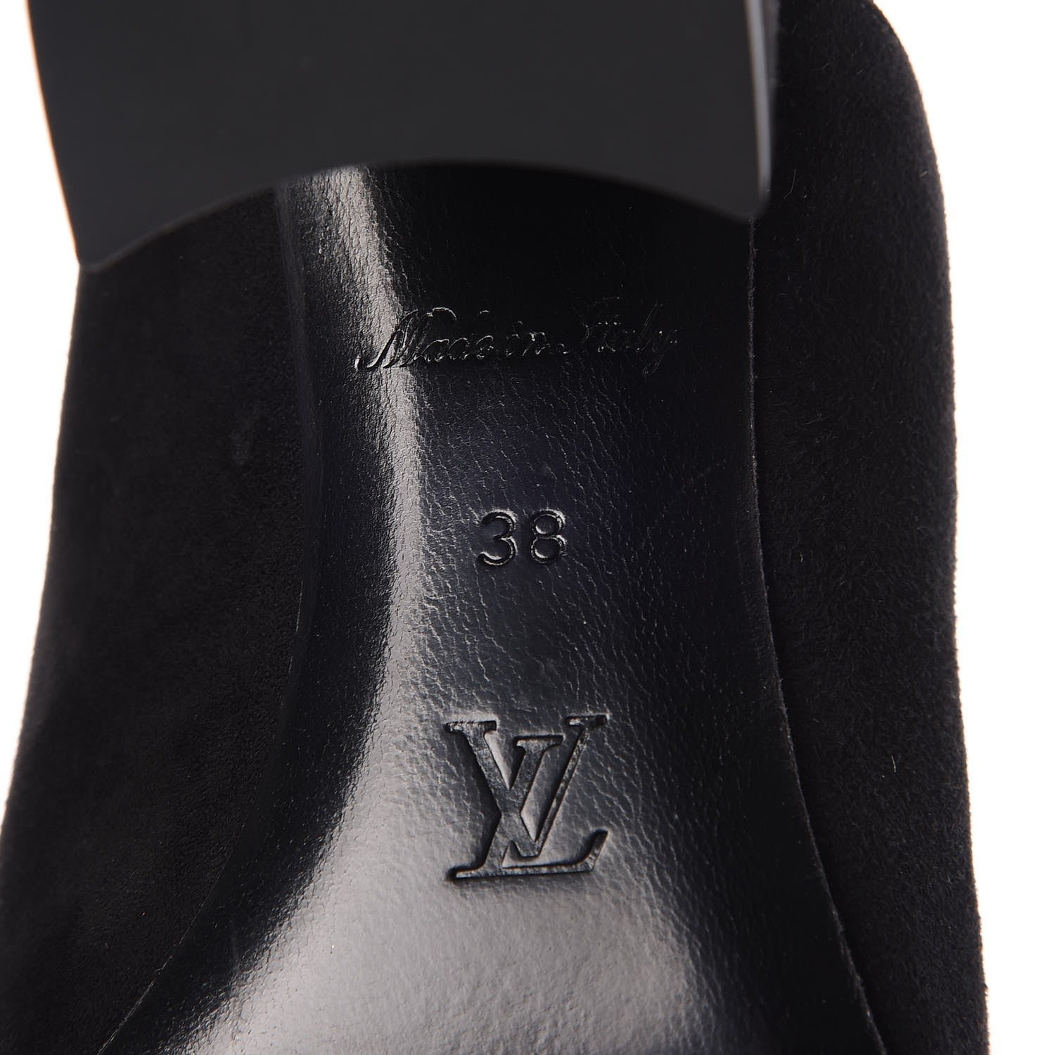 Louis Vuitton Suede Bahiana Mules 38 Black 8 of 8