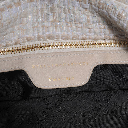 Stella McCartney Woven Oleogram Boucle Small Falabella Vanilla 5 of 9