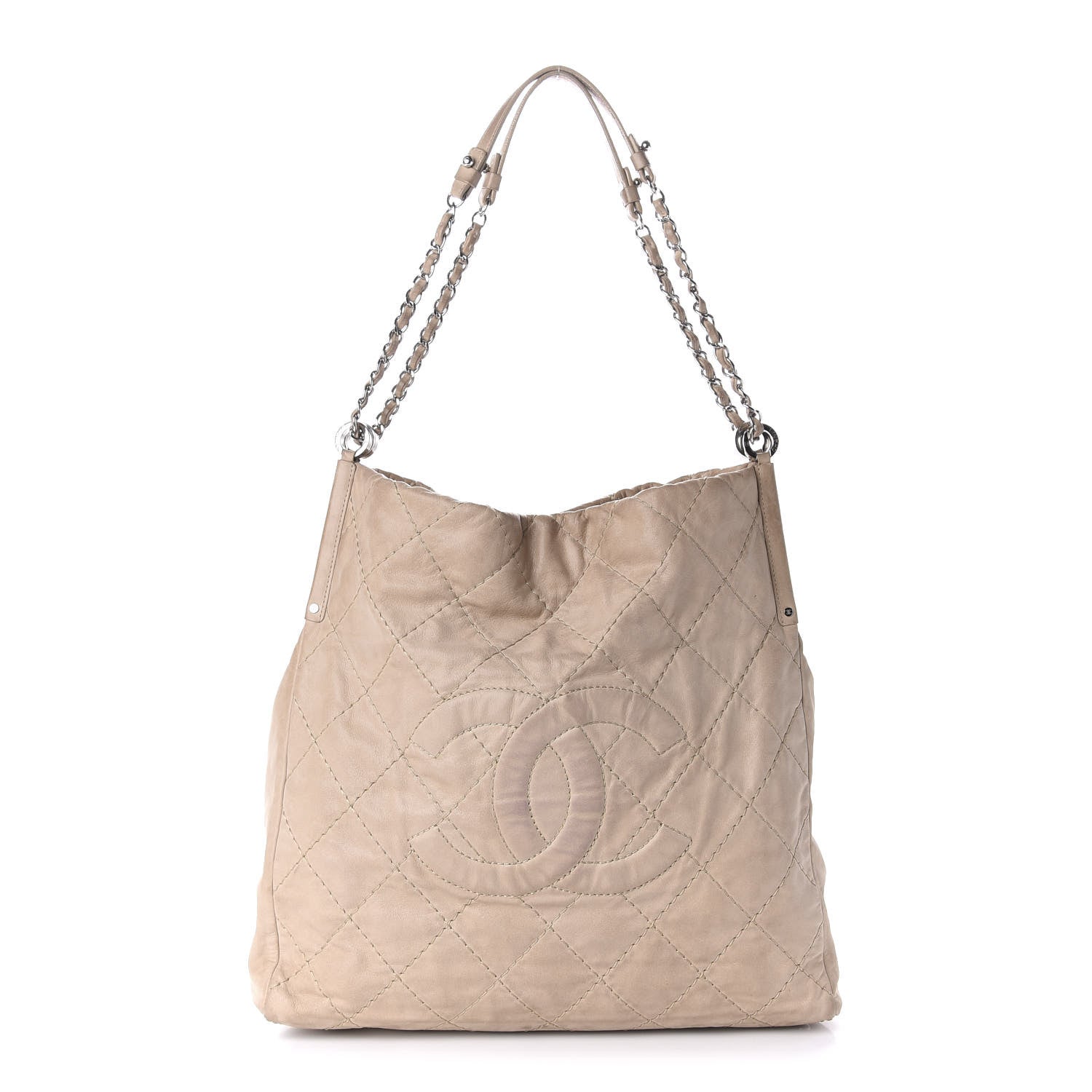 Chanel Iridescent Calfskin Large Sea Hit North South Tote Beige 1 of 13