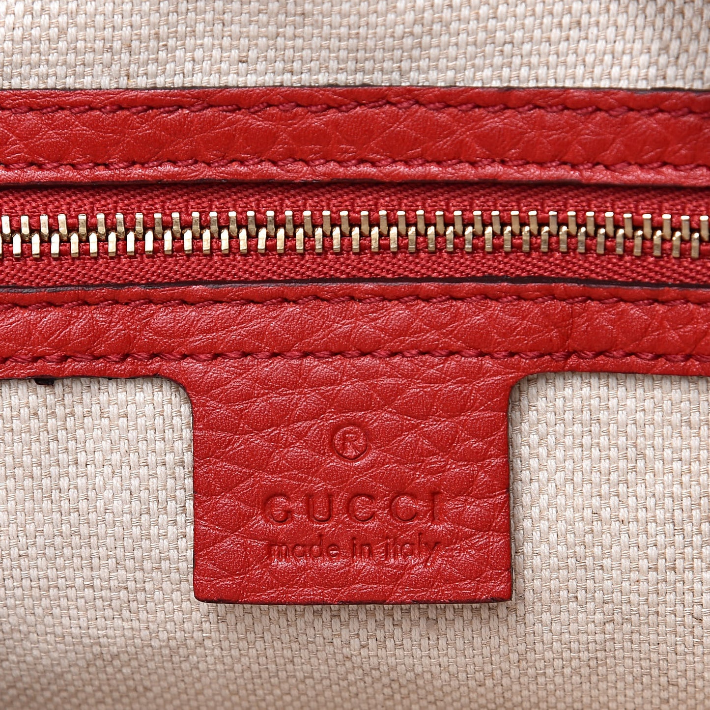Pebbled Calfskin Small Soho Bowler Tabasco Red