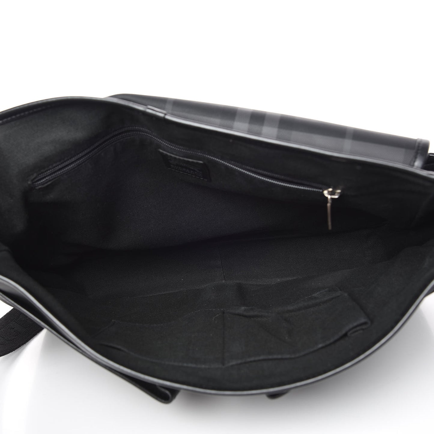 Nylon Smoked Check Messenger Bag