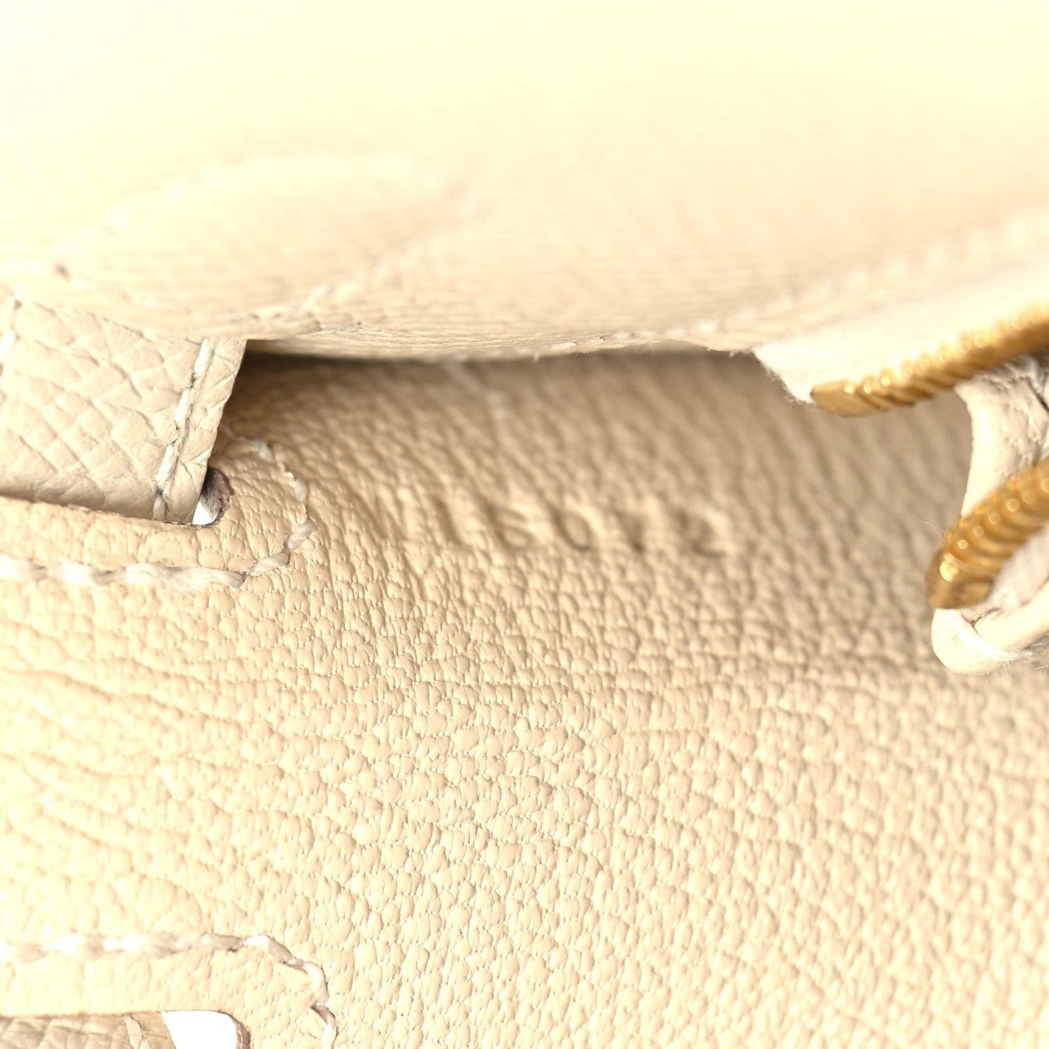 Hermes Epsom Kelly Sellier 25 Craie 7 of 11