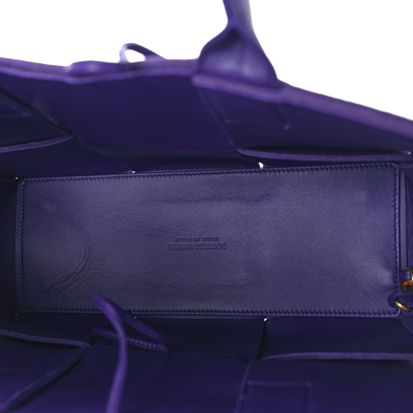 Smooth Calfskin Intrecciato Small Arco Tote Unicorn