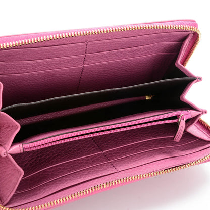 Gucci Pebbled Calfskin Soho Zip Around Wallet Peonia Flower 5 of 7