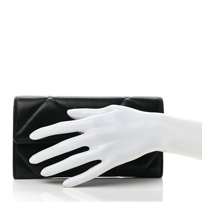 Chanel Lambskin Quilted Chanel 19 Flap Wallet Black 2 of 9