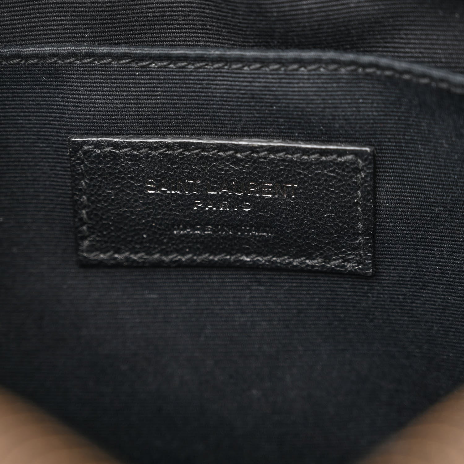 Saint Laurent Calfskin Matelasse Monogram Monochrome Lou Camera Bag Black 6 of 16