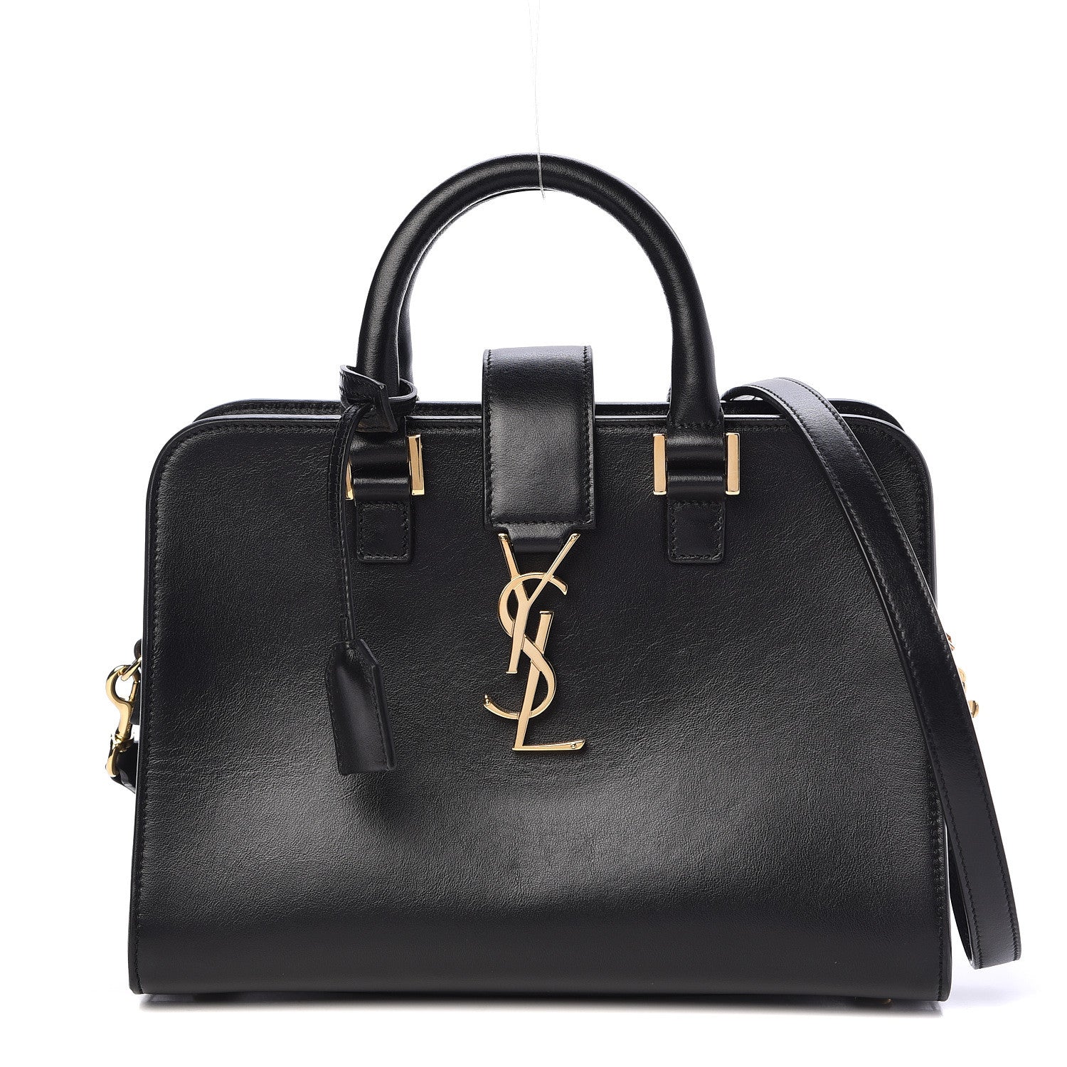 Saint Laurent Calfskin Monogram Baby Cabas Black 1 of 10