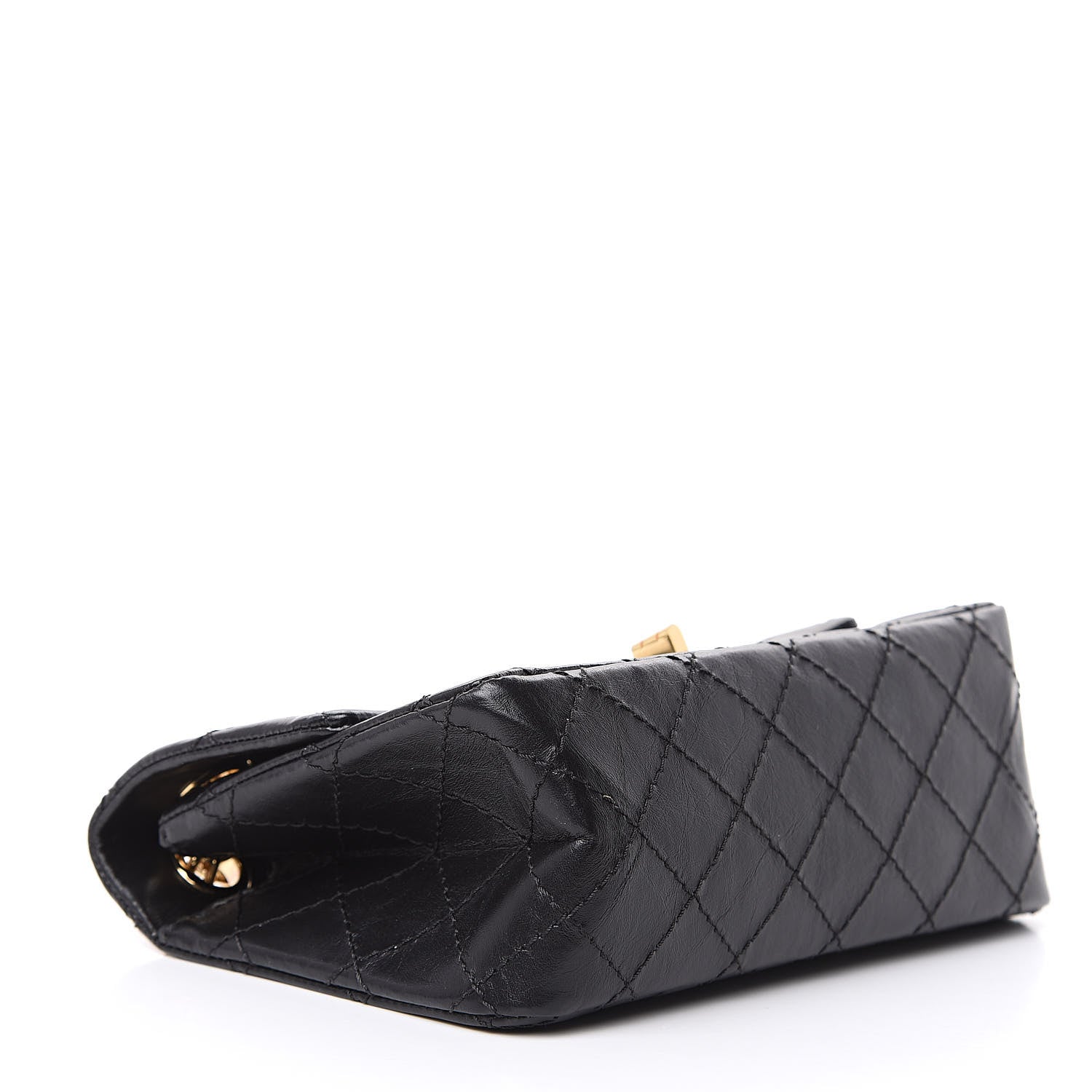 Chanel Aged Calfskin Quilted 2.55 Reissue Mini Flap Black 4 of 12