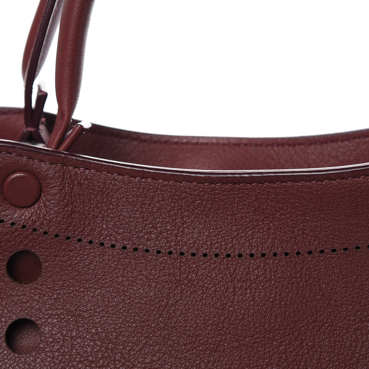 Balenciaga Veau Soyeux Perforated Blackout Hardware S City Rouge Bordeaux 10 of 10