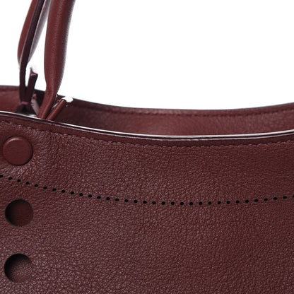 Balenciaga Veau Soyeux Perforated Blackout Hardware S City Rouge Bordeaux 10 of 10