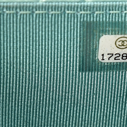 Chanel Patent Quilted Wallet On Chain WOC Green 8 of 14