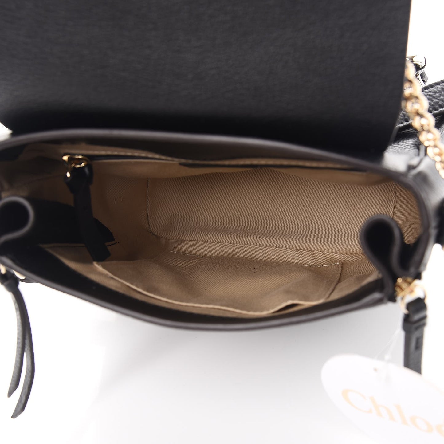 Suede Calfskin Small Faye Backpack Black