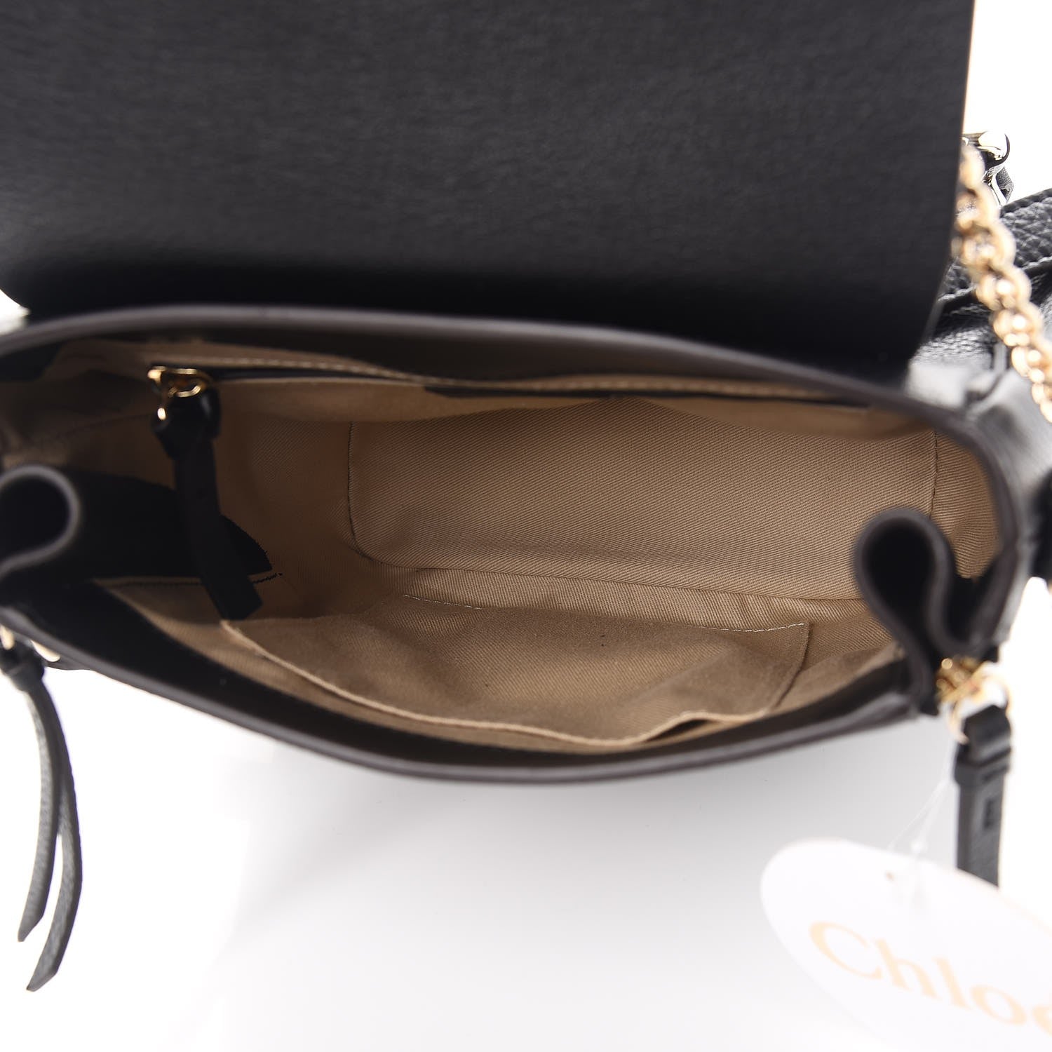 Chloe Suede Calfskin Small Faye Backpack Black 5 of 7