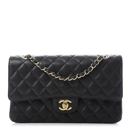 Chanel Caviar Quilted Medium Double Flap Black 1 of 10