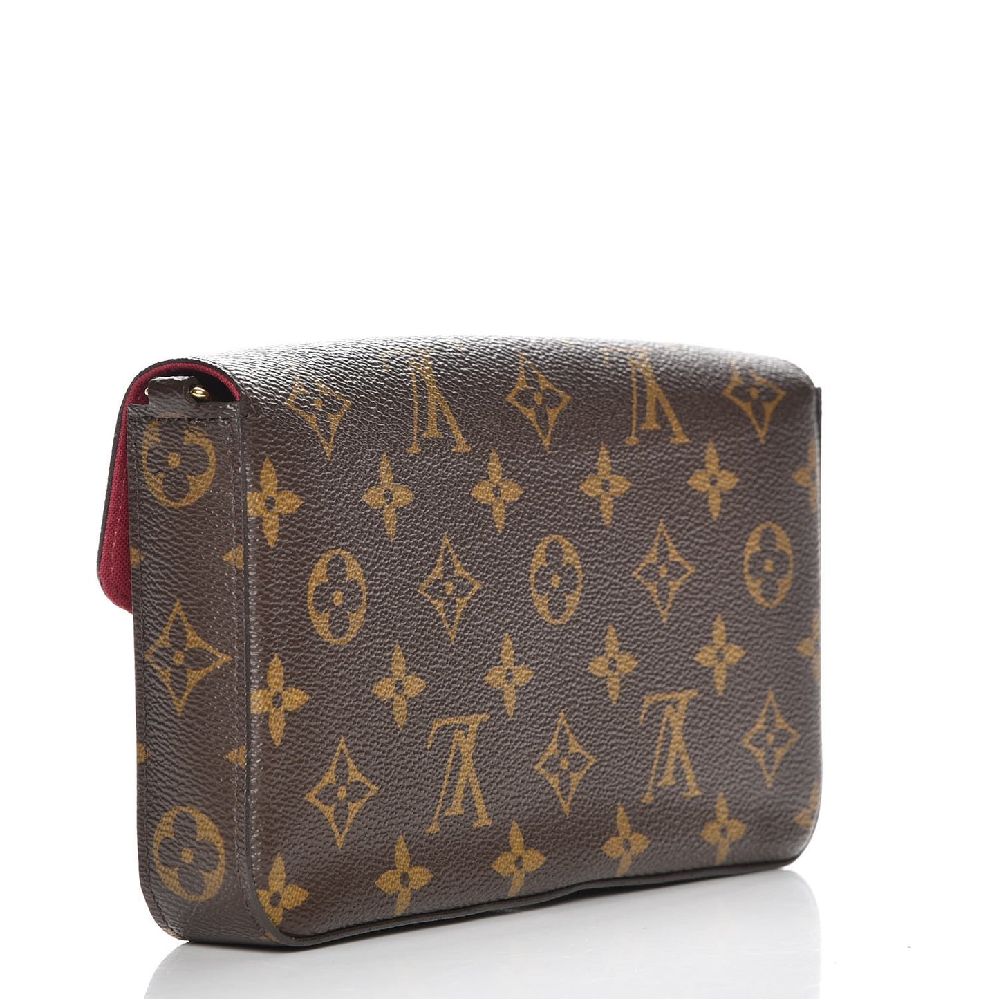 Monogram Pochette Felicie Chain Wallet Fuchsia