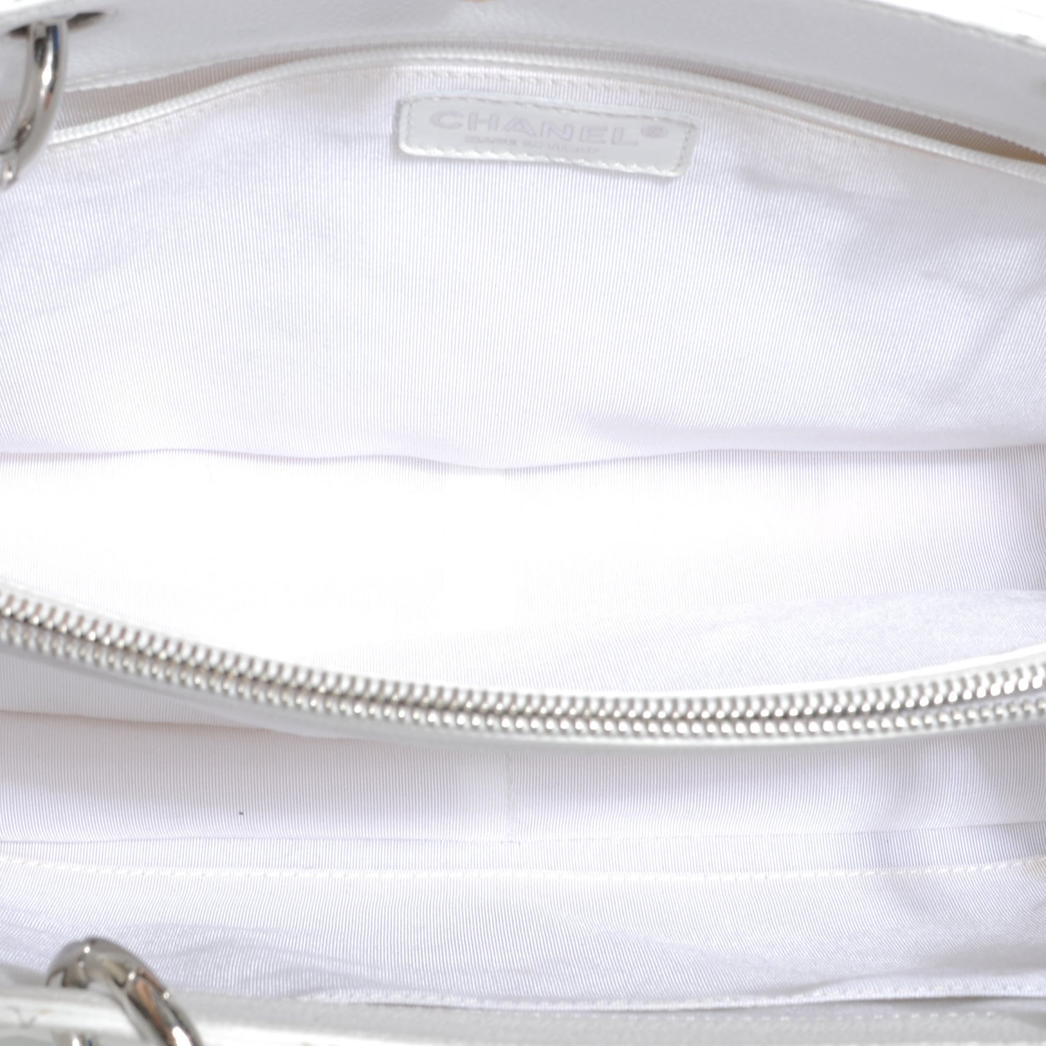 Chanel Caviar Grand Shopping Tote GST White 5 of 7