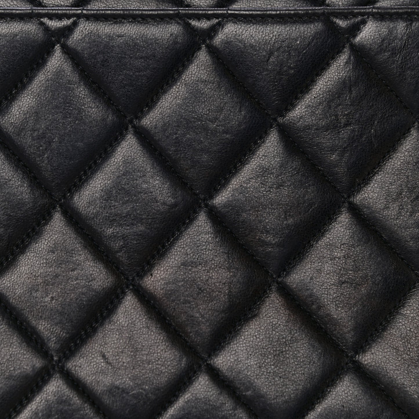Lambskin Quilted Medium Single Flap Black
