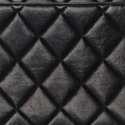 Chanel Lambskin Quilted Medium Single Flap Black 17 of 37