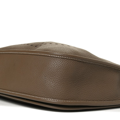 Hermes Taurillon Clemence Evelyne III GM Etoupe 9 of 12