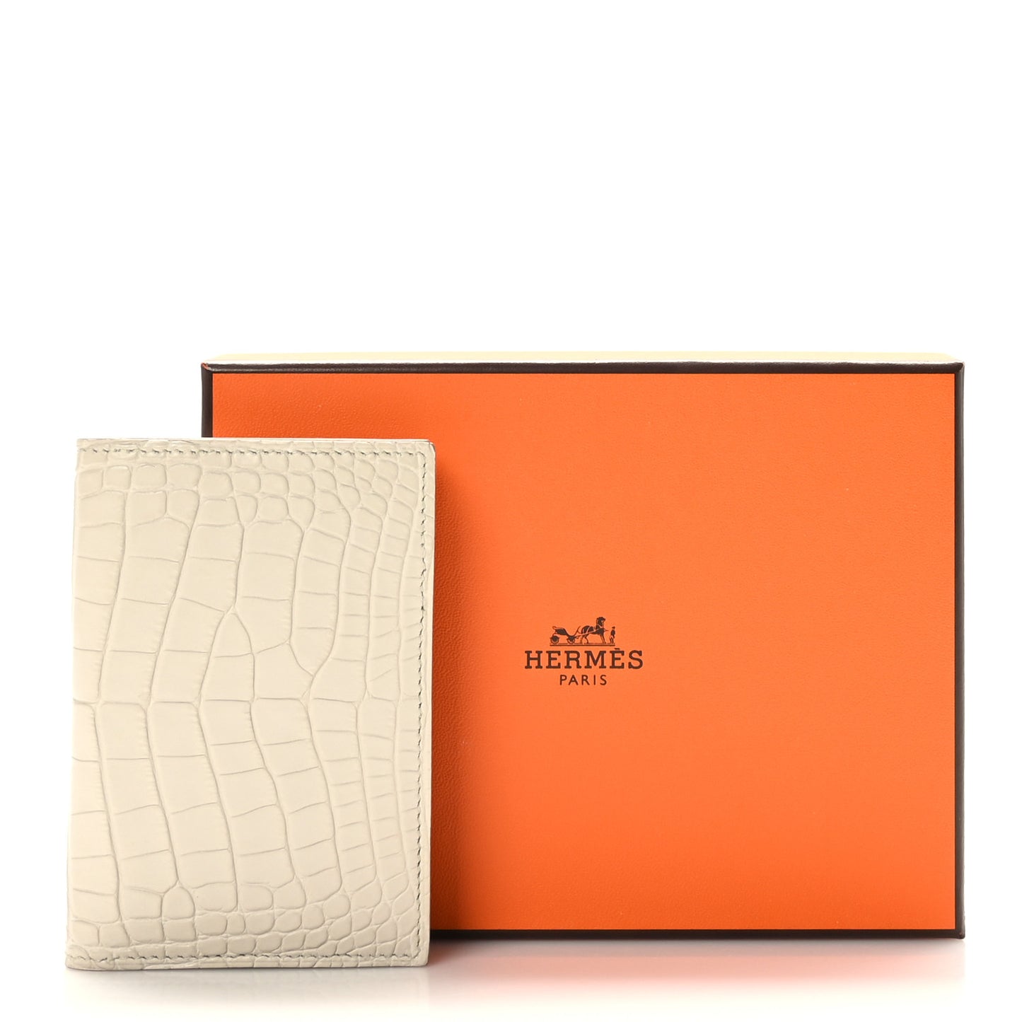 Matte Alligator MC2 Euclide Card Holder Beton